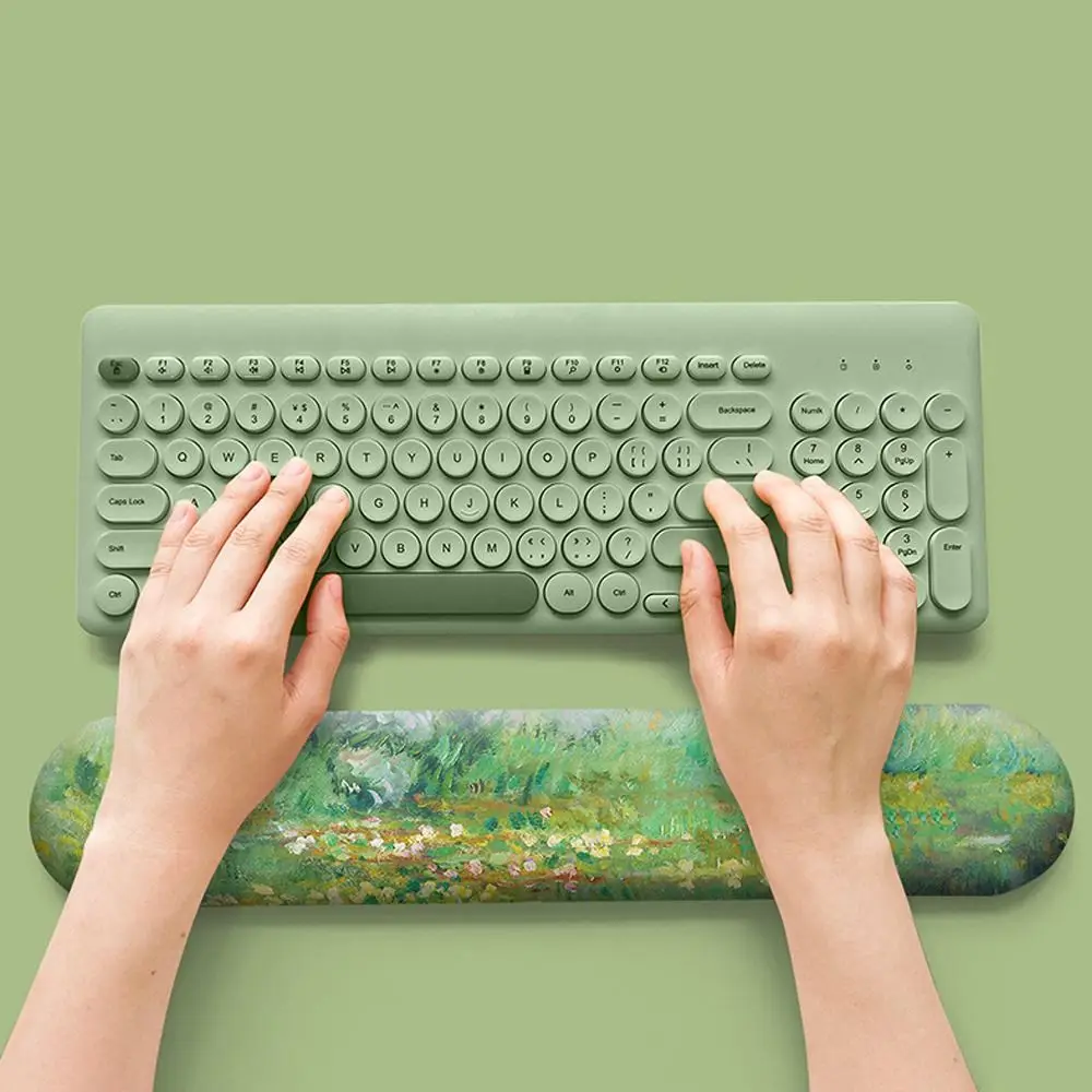Memory Foam Wrist Rest Pad Non-Slip Comfortable Mouse Wrist Rest With Massage Texture Hand Pillow