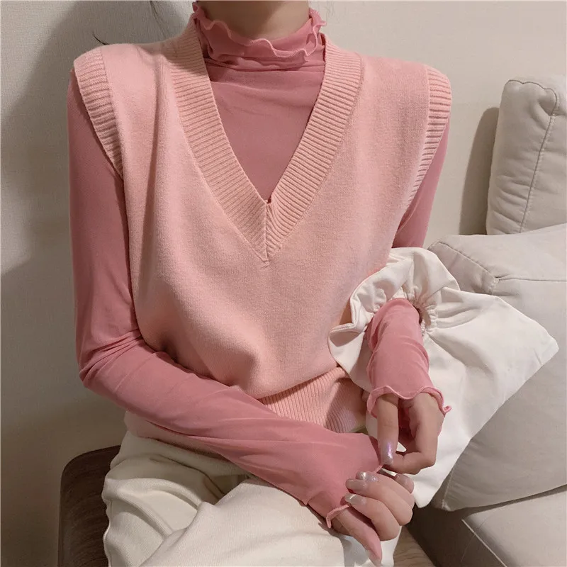 2023 New Girls Mesh T Shirts Tees Female Spring Summer Transparent Full Sleeve Turtleneck Thin Shirt Tops Undershirts Women Gift