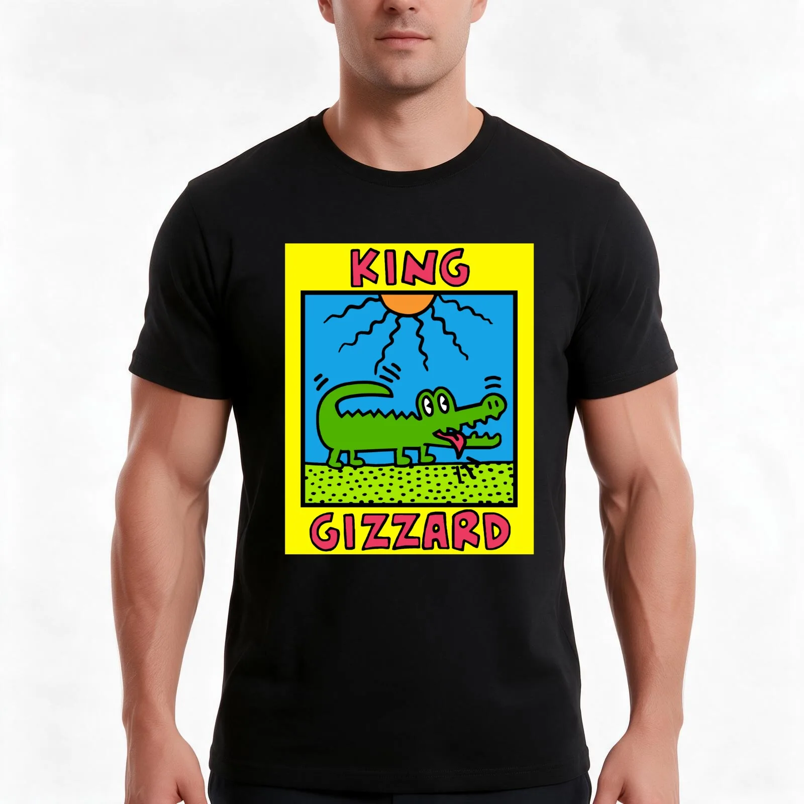 King Gizzard Design - All proceeds to charity T-Shirt, Summer Casual Cotton Tee, Oversized Streetwear Tops, Unisex Men Women