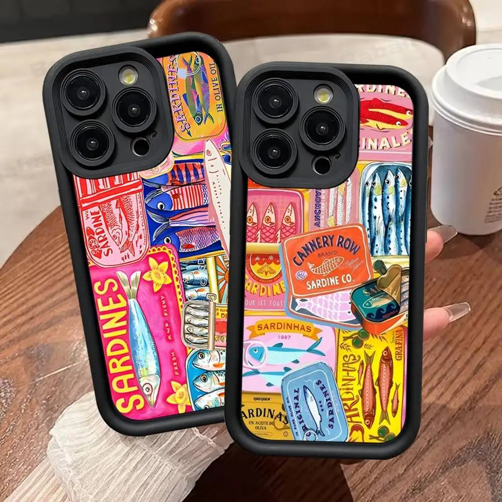 Colorful Sardine Lobster Fish Ocean For IPhone 17 16 15 14 13 12 11 Pro Max Plus Phone Case Covers
