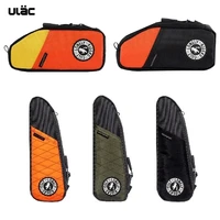 Bolsa de tubo superior de ciclismo impermeable ULAC 0,9/1L MTB bicicleta de carretera bolsa de cuadro de bicicleta duradera ligera con bolsillos laterales externos