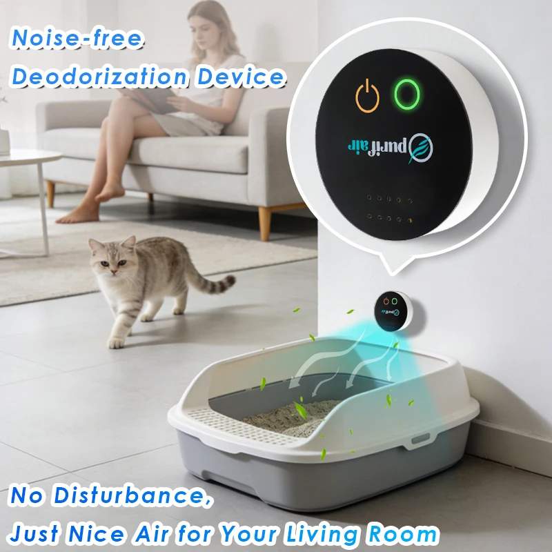 

USB Air Purifier Odor Eliminator, Air Ionizer for Home, Smoke/Pet/Kitchen Odor removal, Mini Air Cleaner Toilet Deodorant