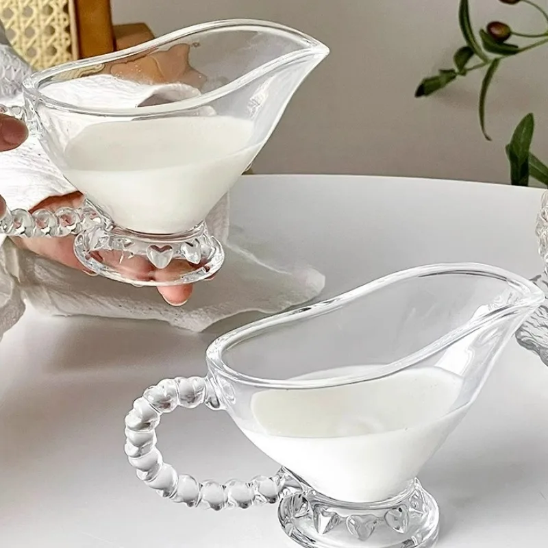 CX Glass Pot with Handle Glass Sauce Bowl Milk Sauce Cup Kitchen Tools