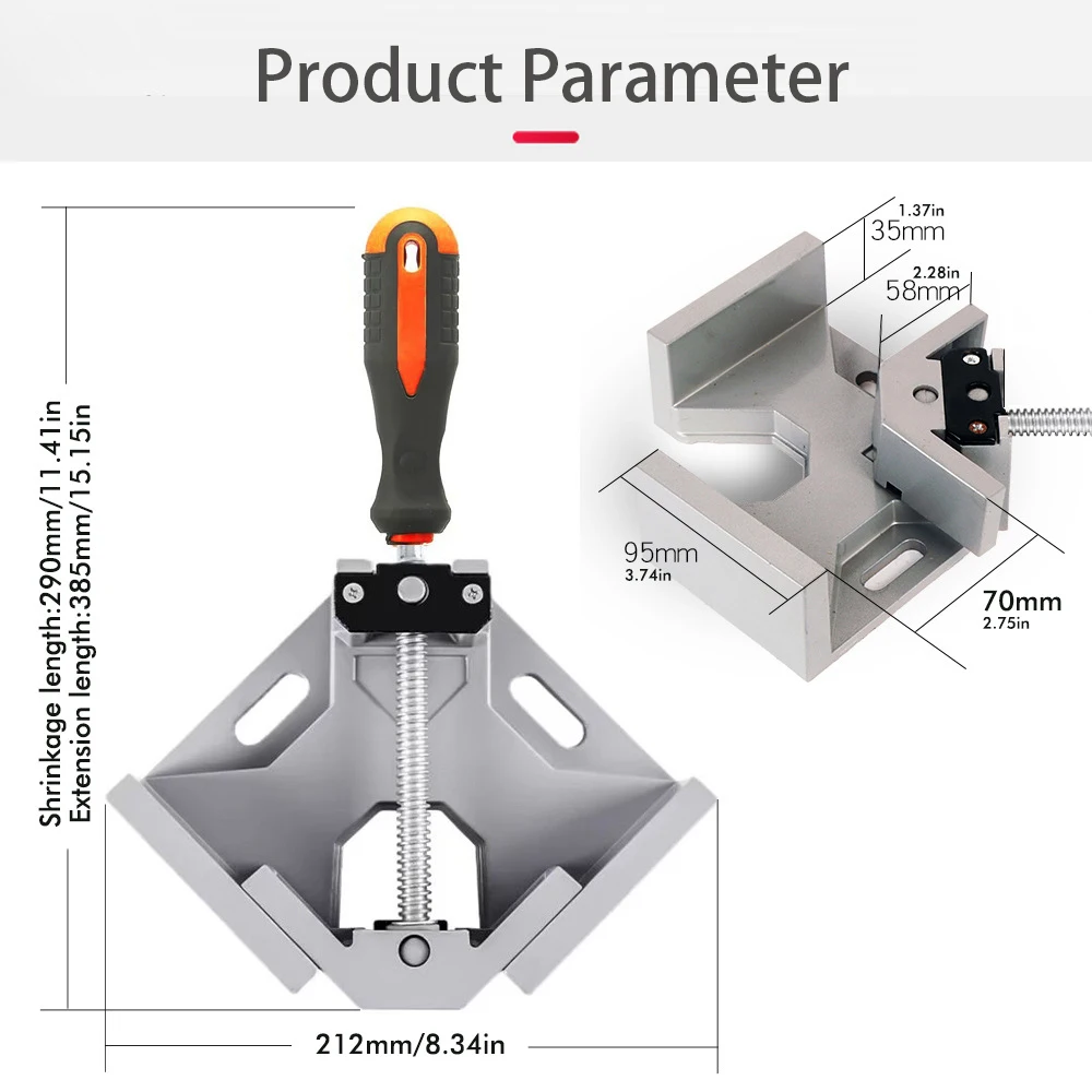 90 Degree Right Angle Clamp Woodworking Right Angle Holder Glass Right Angle Holder Fast Welding Right Angle Clamps Intensifier