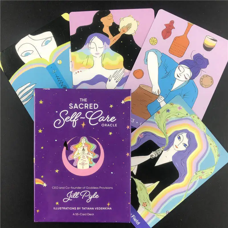 The Sacred Self-Care Oracle Popular Styles 55 Cards Decks