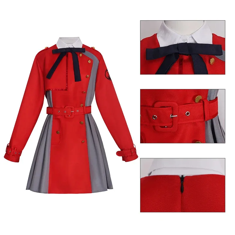 

ABC123Lycoris Recoil Anime Cosplay Costume Women Shirts Dress Uniform Skirt Socks Outfit Halloween Mujer f;5,c'8.m;0'