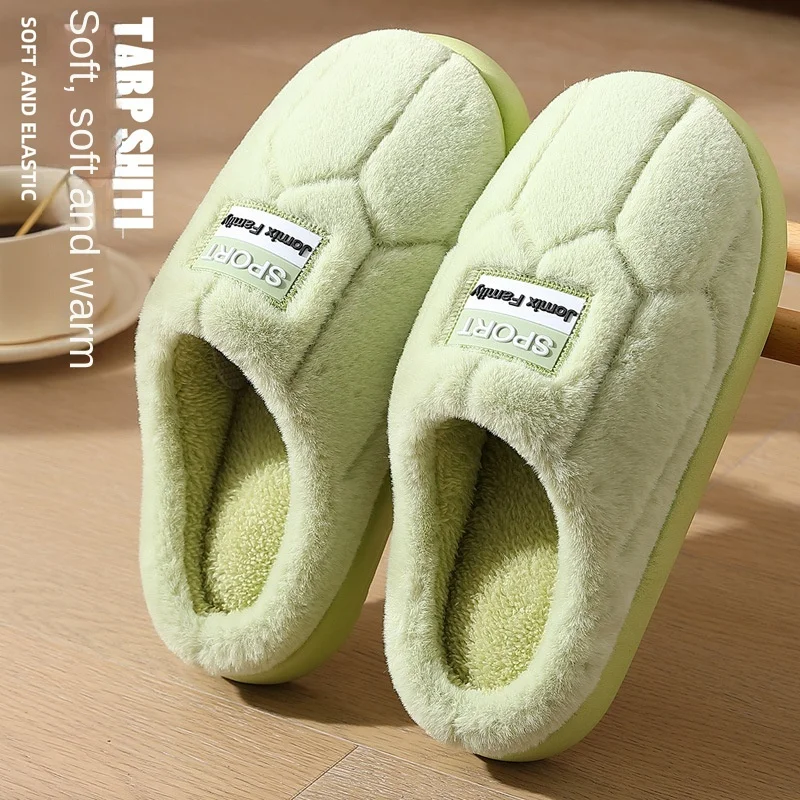 Thuis Katoenen Slippers Dames Winter Paar Pluche Warm Antislip Indoor Huishoudelijke Heren Winter Wollen Slippers Heren