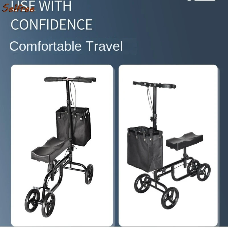 

Selfree Elderly Walker Trolley Aluminium Alloy Seated Walker Lightweight Mobility Scooter Elderly Foot Scooter News