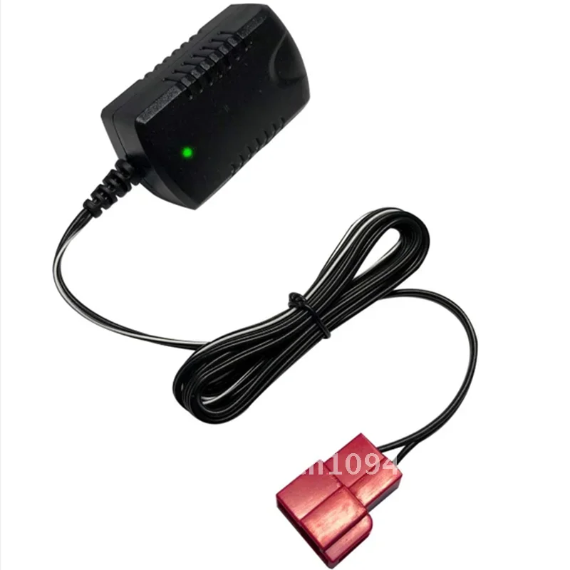 Cargador de batería de coche para niños de 6V, cargador 7V800, cochecito de bebé eléctrico, suministro de batería de juguete, adaptador de corriente, enchufe cuadrado rojo