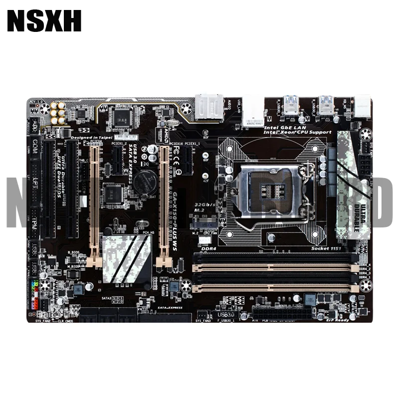 

For GA-X150M-PLUS WS Motherboard 32GB LGA 1151 DDR4 M-ATX Mainboard 100% Tested Fully Work