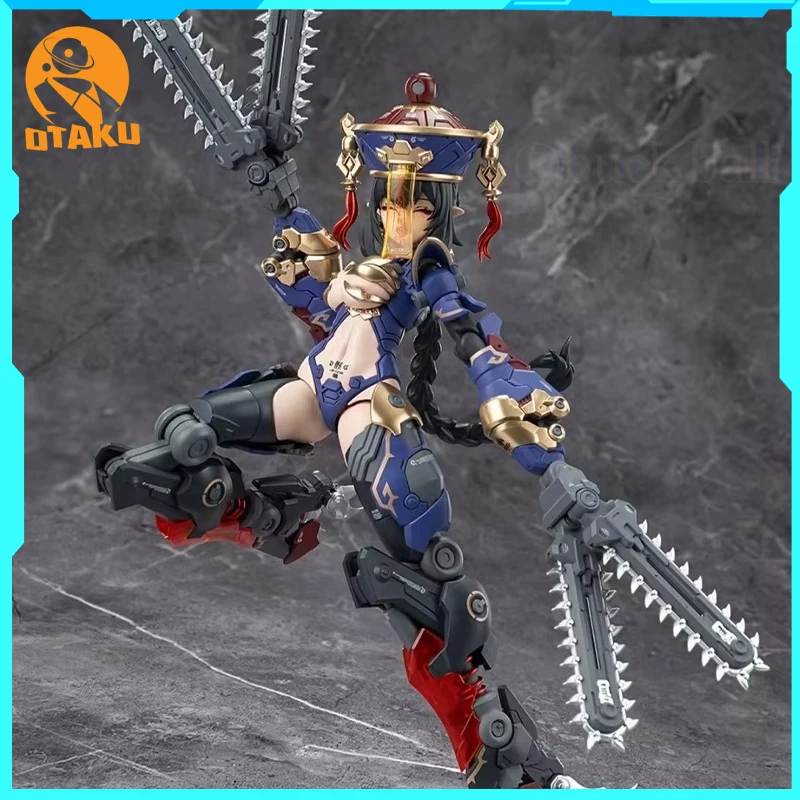 

New Original Hemoxian Figure Jiulian Figures Reverberation Of Medta Figurine 1/12 Zombie Girl Assembly Model Kit Collection Gift