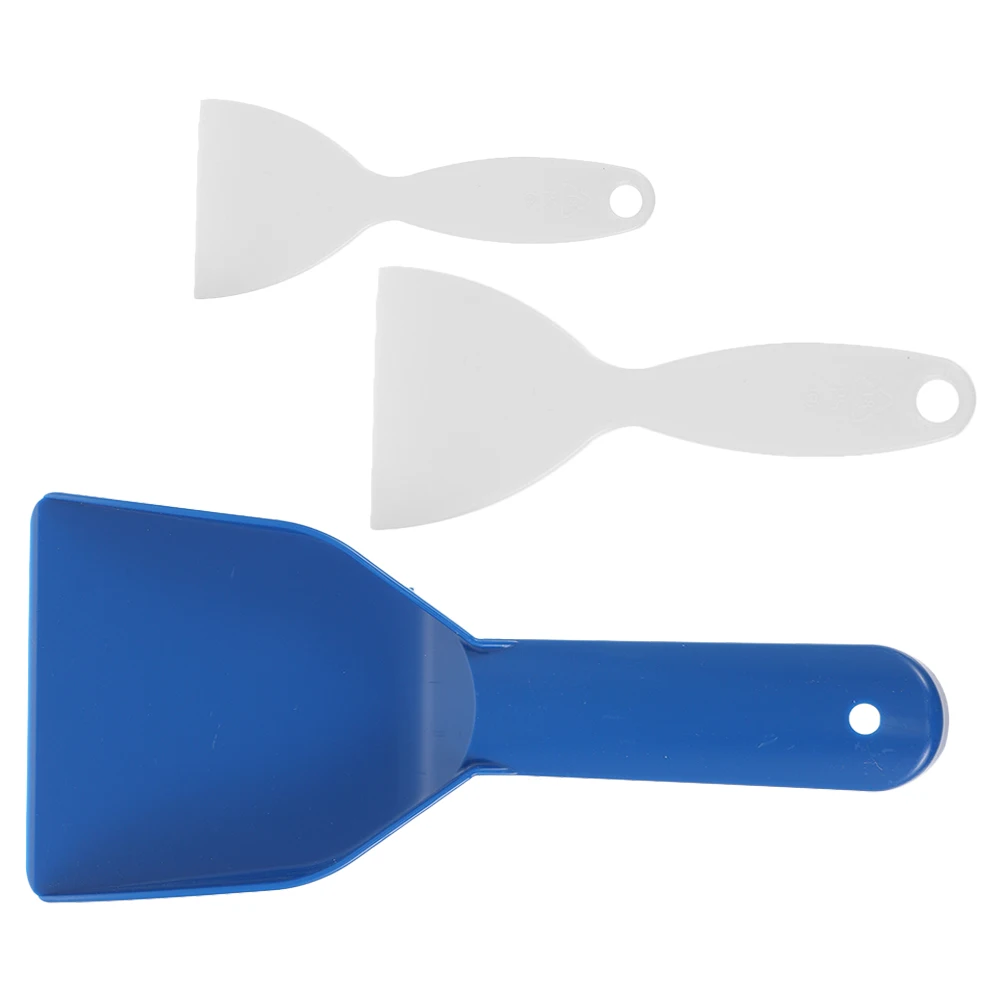

3pcs Snow Scraper Set Durable Plastic Car Windshield Ice Remover Compact Freezer Defroster Kitchen Gadgets Winter Tool Cleaning