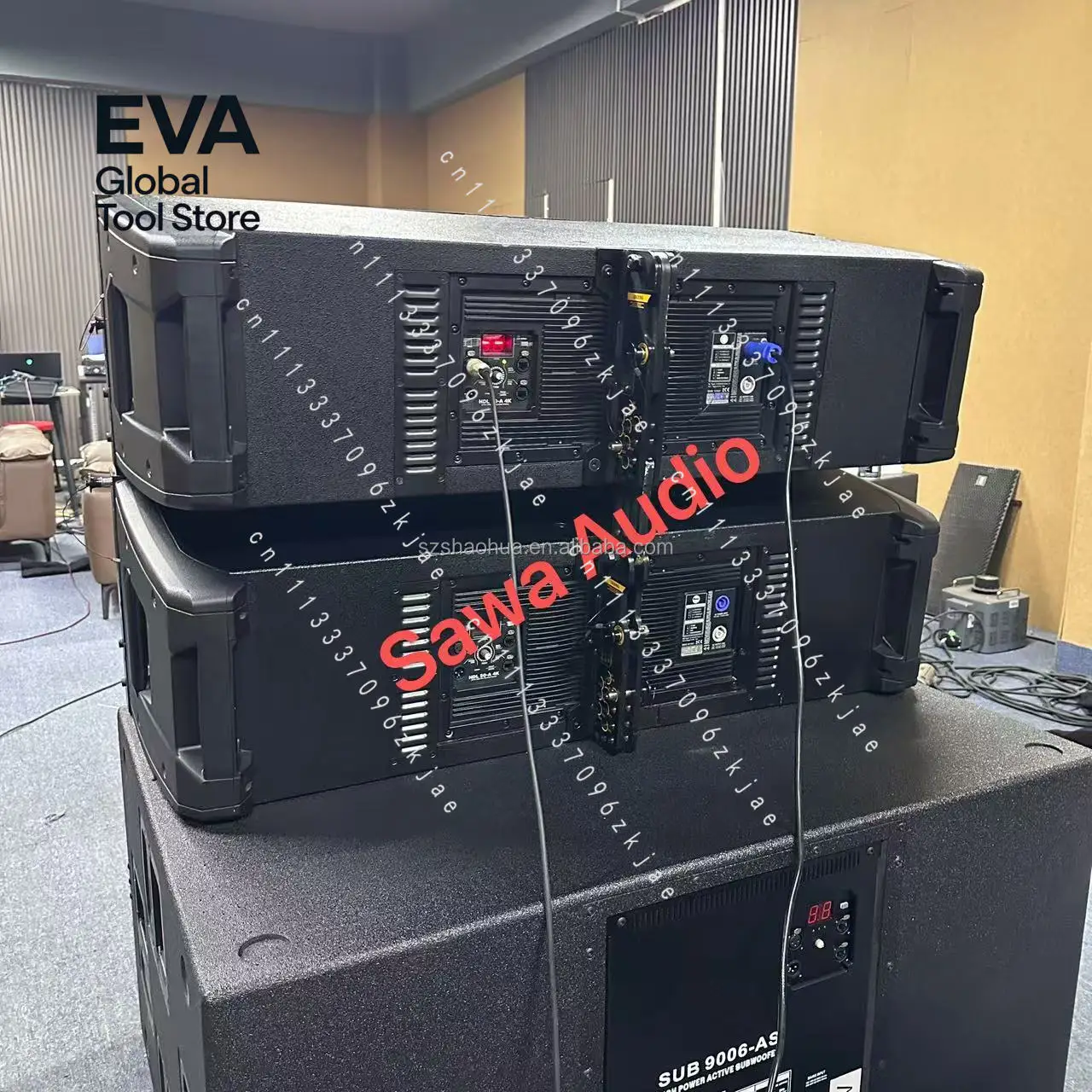 HDL50A 4K Double 12 Inch 3 Way Active Line Array Speaker Big Powered Sound System Professional Audio Pa Speakers