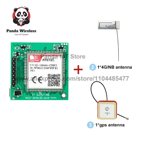 Optional GNSS BLE Nano SIM or Push Nano SIM Slot SIMCom BK-A7672E BK-A7672SA BK-A7672G BK-A7670G 4G LTE Cat 1 Dev Board USB UART
