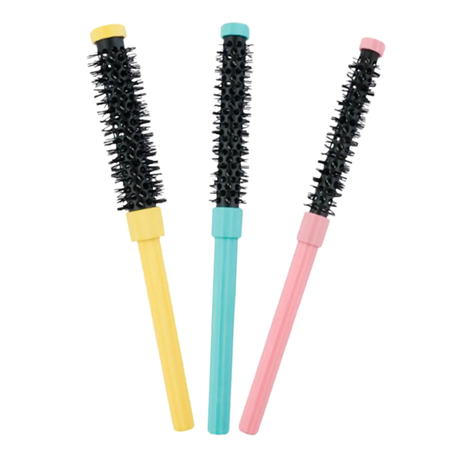 

Набор из 3 круглых расчесок-щеток для укладки волос: для тонких волос, челки, прикорневого объема, для мужчин и женщин