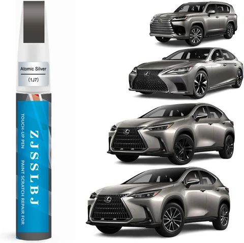 Краска для ремонта царапин на автомобиле (атомное серебро (1J7)) для Lexus, набор для быстрого и простого ремонта царапин, 2 в 1