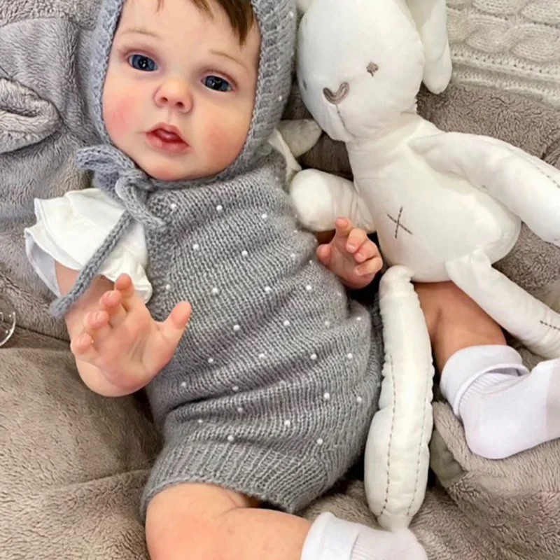 

50cm Reborn Baby Doll Sherry Lifelike Baby 3D Painting with Visible Veins Gifts for Children muñecas bebes para niñas