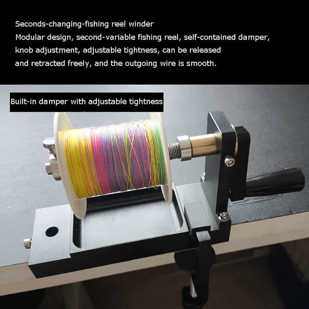 Professional Multi-function Fishing Tool: Wire Bender, Loop Maker, Fly Tying Station, Reel Winder with Drag System