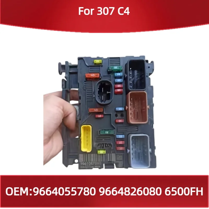 

9664055780 9664826080 6500FH Suitable for Peugeot 307 for Citroen C4 used second-hand BSM Fuse Box Low Configuration