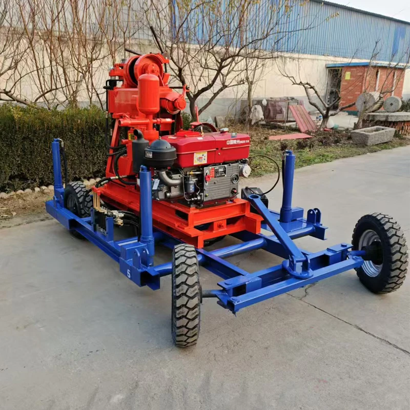100m 200m 300m Hydraulic Core Water Well Drilling Rig Mobile Water Well Drilling Machine