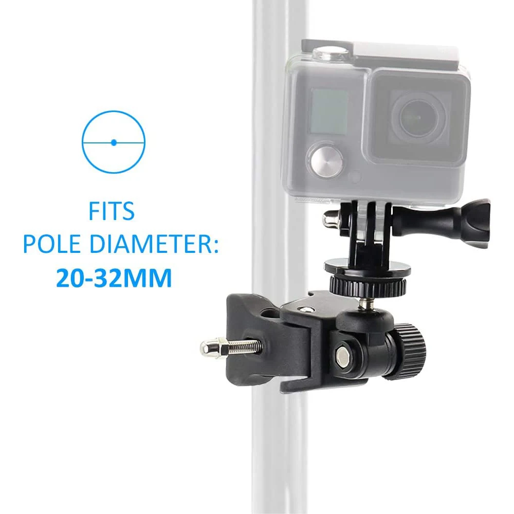 For Gopro 12 11 10 9 8 Bicycle Motorcycle Handlebar Mount Bracket for Go Pro DJI Insta360 SJCAM Holder Action Camera Accessories