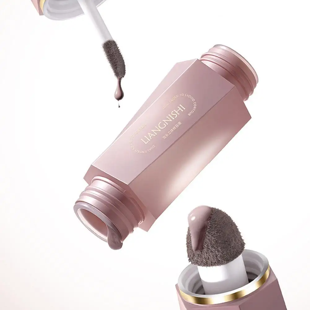 3Colors Liquid Contour Highlighter Multi-purpose Blush Cream Matte Face Blusher Cheek Tint Eyeshadow Bronze Contouring Makeup