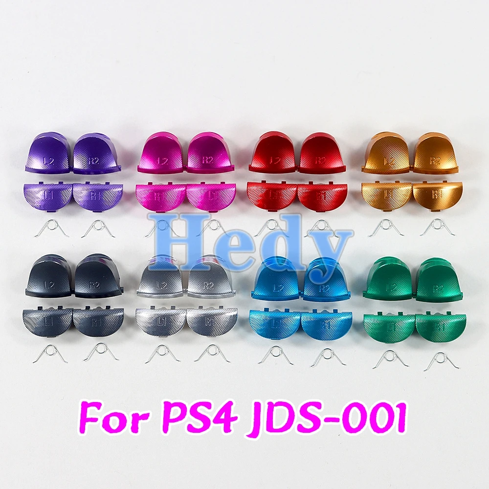 

1 комплект для Sony Playstation 4 PS4 JDS 001 010 JDM001 изготовленные на заказ металлические алюминиевые кнопки L1 R1 L2 R2, пружинные триггерные кнопки JDS-001
