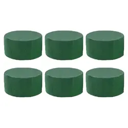 6pcs Wet Fresh Floral Foam Blocks for Wedding Party Flower Arrangement Decoration Styrofoam Bricks Mud Home Garden Accessories