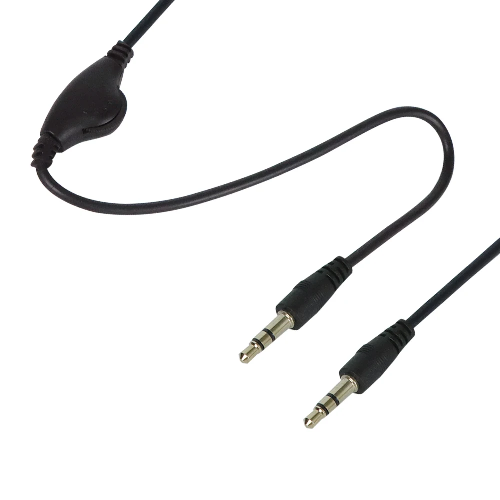 3.5mm Jack Adapter Extension Cable Audio stereo adapter cable with Volume Control Earphone Headphone Wire