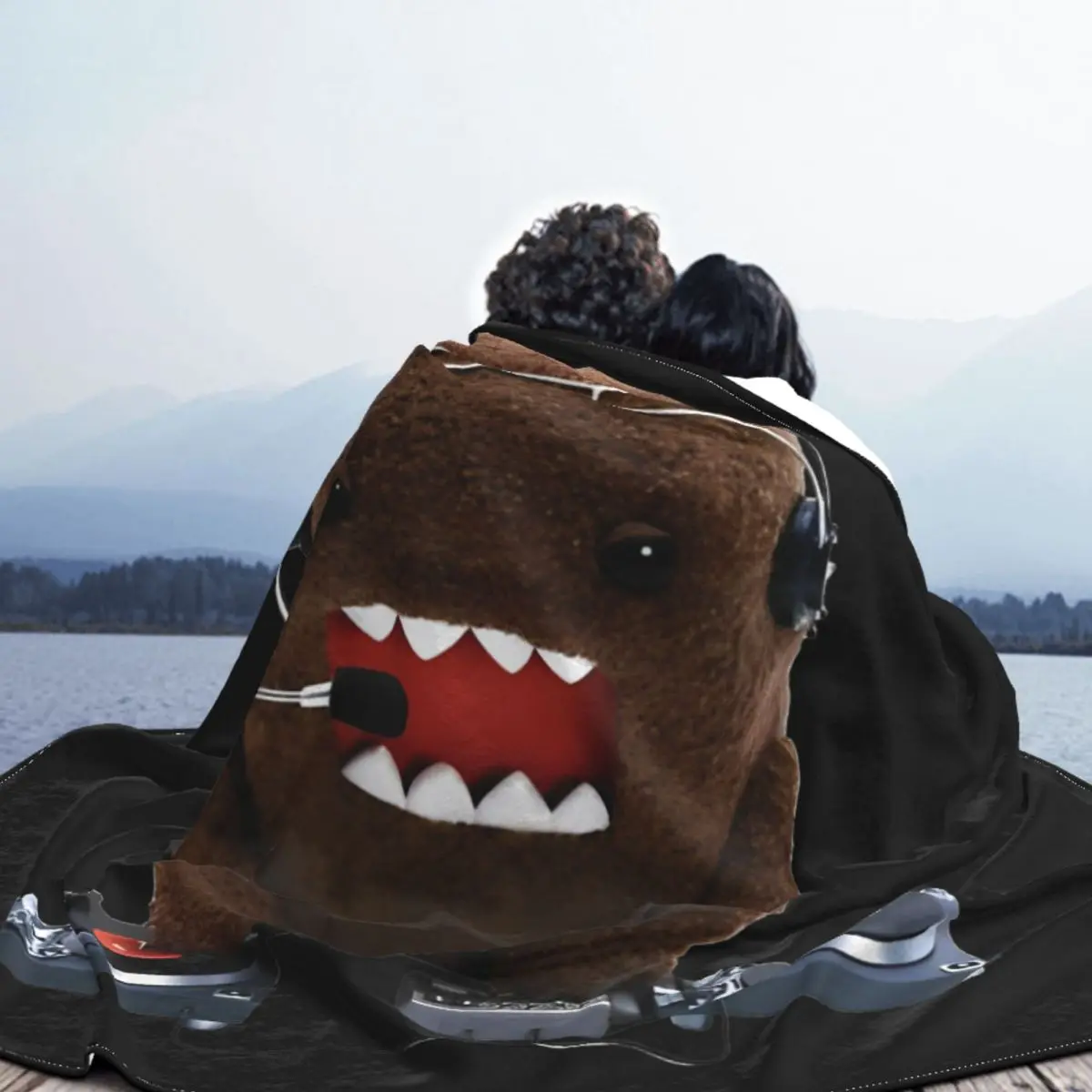 DJ Domo Kun Fleece Throw Blanket Blankets for Home Couch Super Warm Plush Thin Quilt