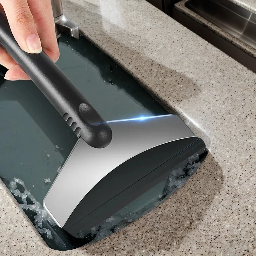 

Автомобильный скребок для льда и лопата для снега 2-в-1 — эргономичный размораживатель лобового стекла, комплект для зимней чистки, прочный дизайн