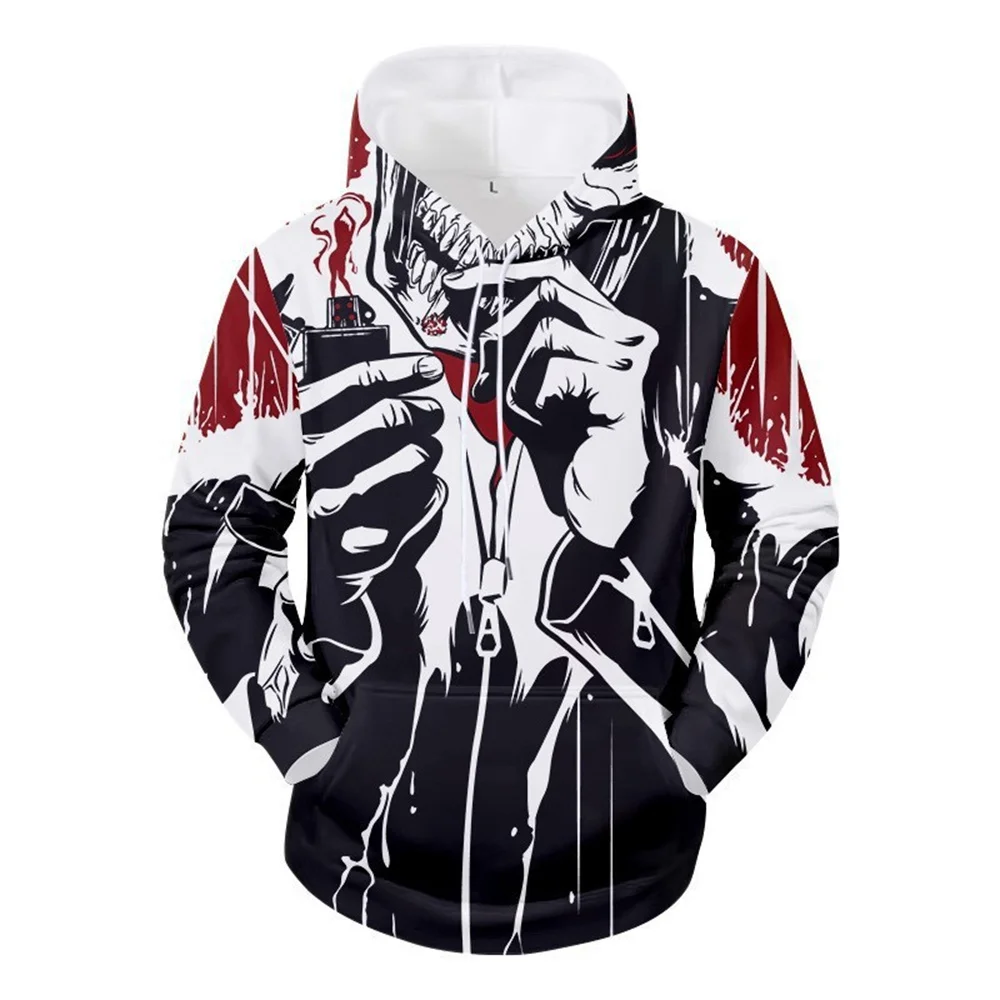 

Plus-Size Hoodie, Autumn And Winter New Fashion Hoodie Animated Elements Printed Trend Brand Men's Hoodie Sports Pullover Hip Ho