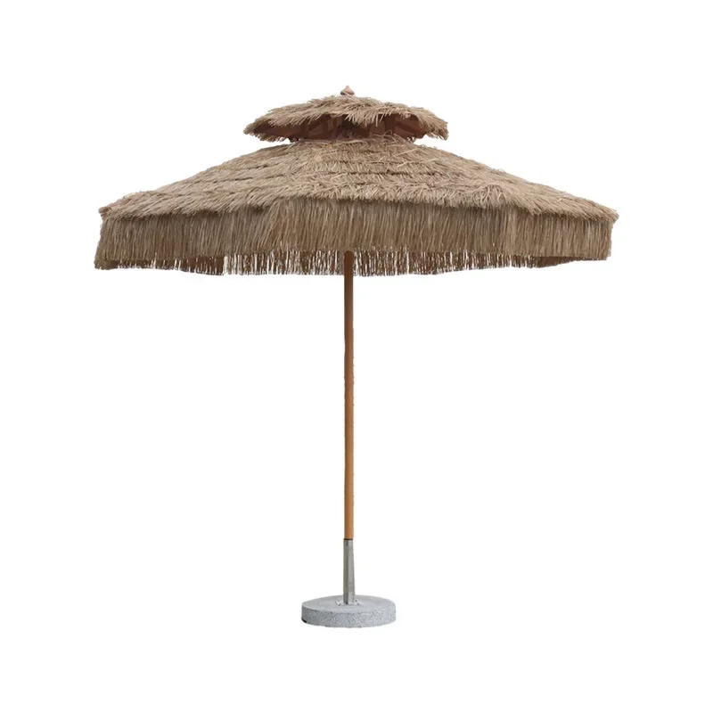 

For Courtyard Pavilion Simulation Straw Umbrella Retro Idyllic Farmhouse Scenic Spot Thatch Umbrella Outdoor Sunshade Beach