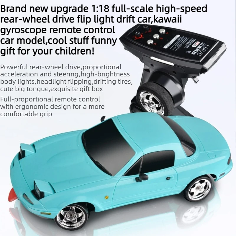 

Cool Stuff Toy Car Funny Gift-1:18 High-speed Rc Drift Car,Remote Control Car,Kawaii Gyroscope Rc Cars,My Melody Toys for Kids