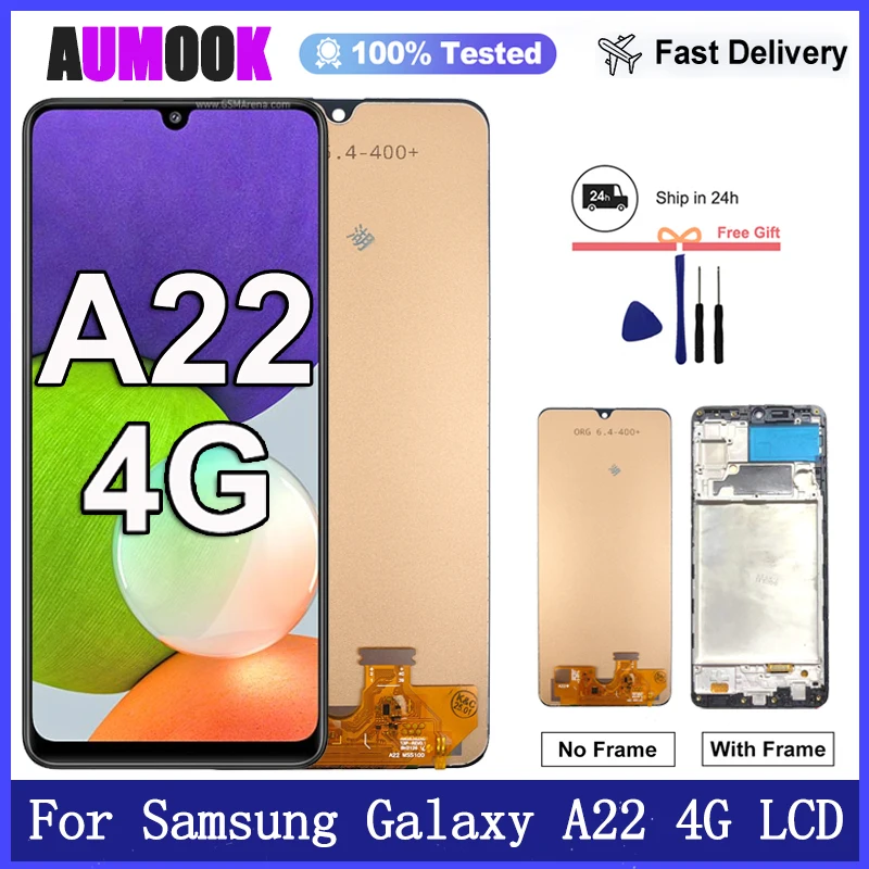 Nueva Pantalla LCD Táctil Digitalizadora para Samsung Galaxy A22 4G, Repuesto de Pantalla para Samsung A22 4G A225F A225M