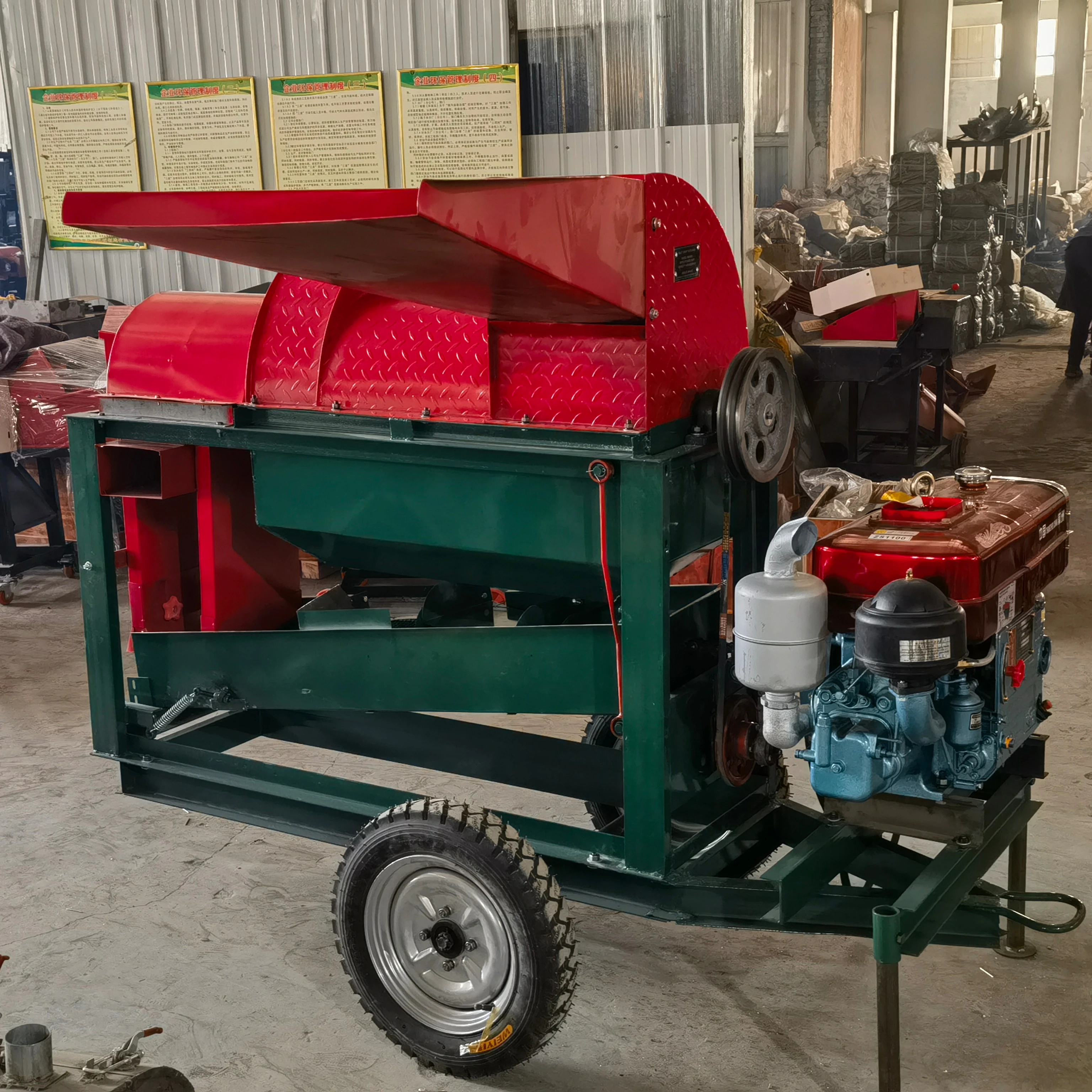 Multifunctional Automatic Corn Maize Thresher Machine Diesel Corn Sheller Machine Maize Sheller Maize Thresher And Sheller