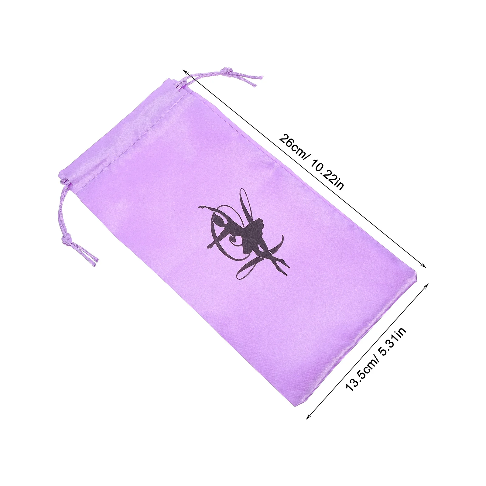 1Pair Drawstring Dance Shoe Bag for Ballet Shoe Pouch Large Capacity Lightweight Organizer for