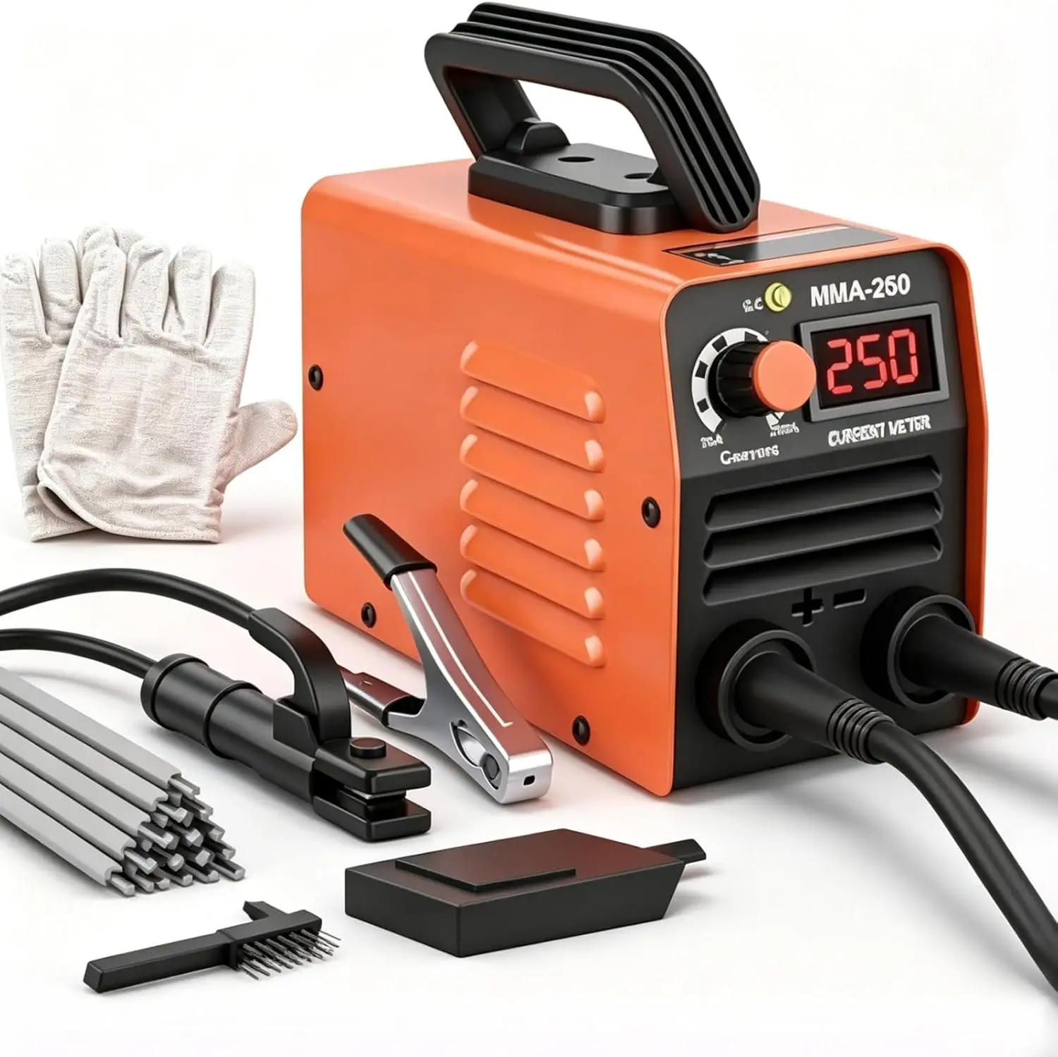 

Portable 110V 250A ARC Stick Welder with 10pcs Rods, IGBT Inverter, Hot Start & Anti-Stick for Beginners