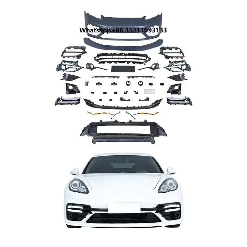 2009-2013 Car Upgrade 971 TurboS Style Body Kit Front Bumper Upgrade & Modification Direct Fit for Panamera 970
