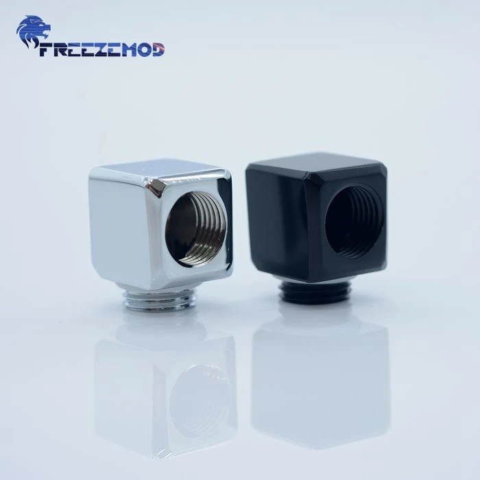 

FREEZEMOD Squar 90 градусов угловой фитинг Cube локоть адаптер 90 углов двойной внутренний G1/4 резьба MOD компьютер