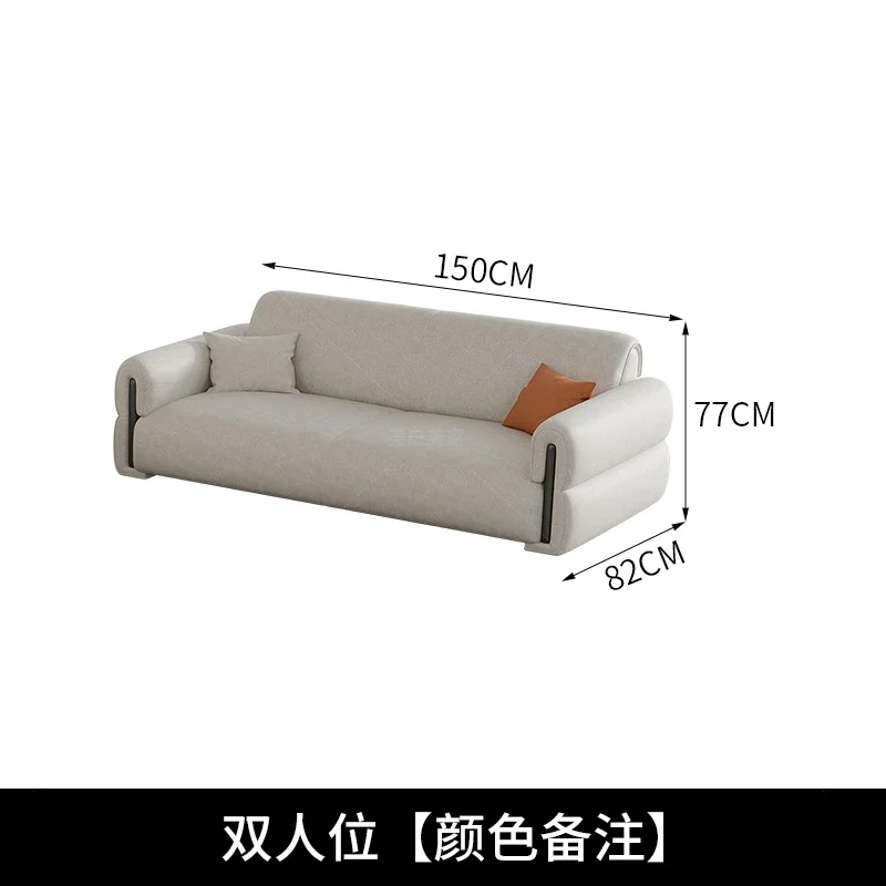 Light luxury and no wash technology fabric sofa,simple and modern light luxury fabric art, directly arranged on the floor