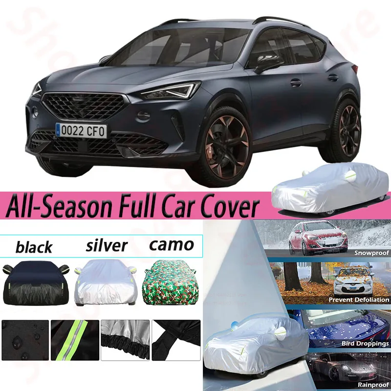 

Waterproof Car Covers Anti UV Sun Shade Rain Snow Wind Protection Dustproof Auto Cover For Seat Cupra Formentor 2019-2025