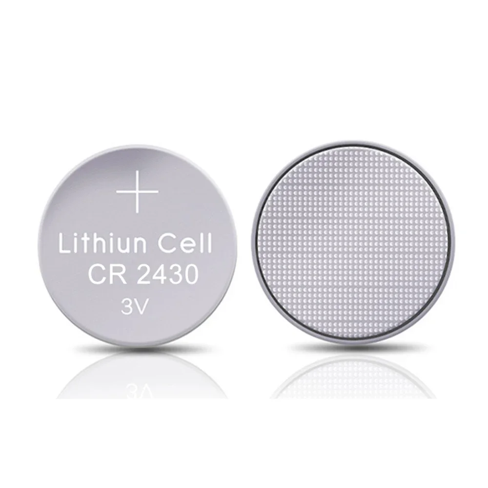 CR2430 3V 280mAh Lithium Button Coin Battery DL2430 BR2430 for Key Fobs Watches Clocks Remotes