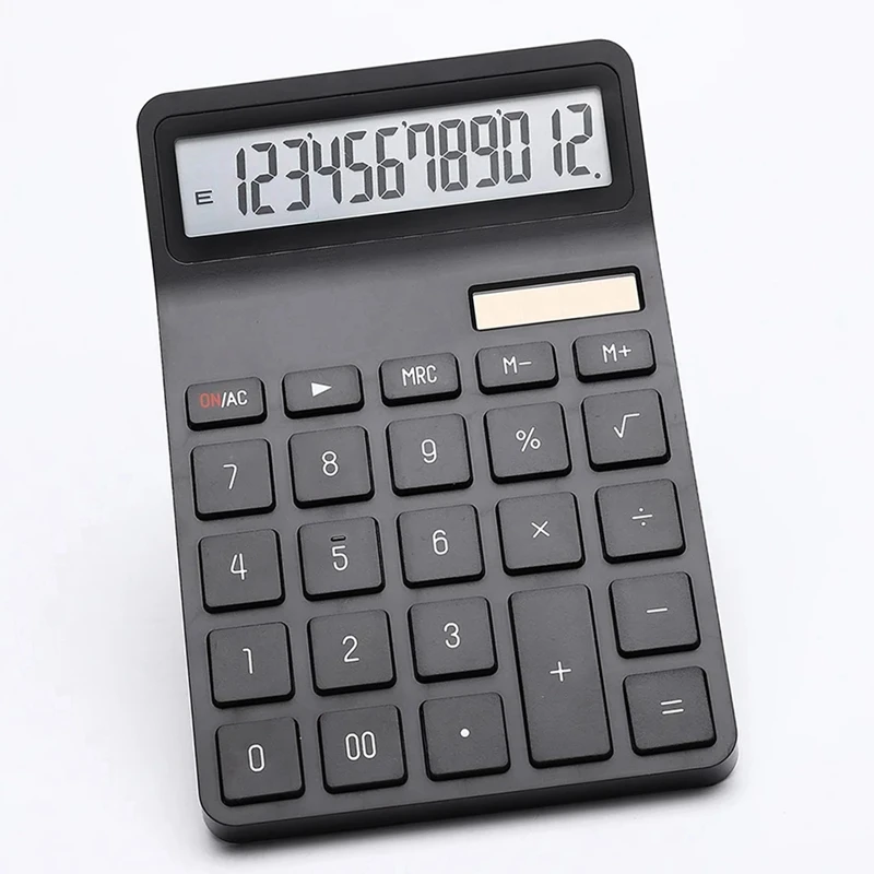 Kalkulator słoneczny z podwójnym zasilaniem, 12-cyfrowy, dom, biuro, szkoła, finans, narzędzia do księgowania