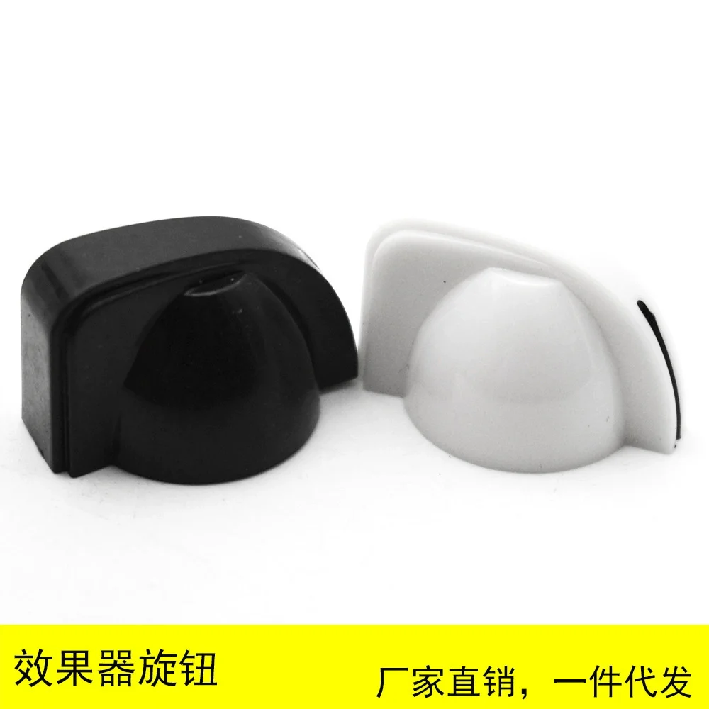 

10Pcs Chicken Head Potentiometer Knobs White Black Adjustable Volume Tone Control for Guitar Effect Pedal Amplifier Replacement