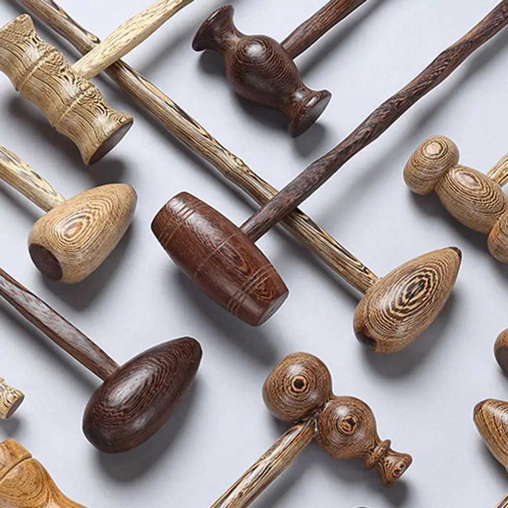 Wing Wood Wooden Massager Stick Gourd Shape Meridian Clap Board Back Massage Hammer Shoulder Neck Acupoint Beating Relax view 5