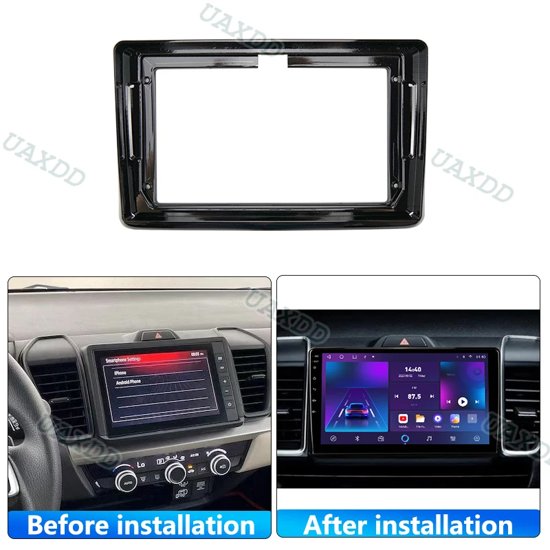 Car CD MP5 Radio Android Frame Video Player Dashboard Multimedia for 2020-2025 Honda City 9 Inch 2 Din Harness Adapter CANBUS Bo