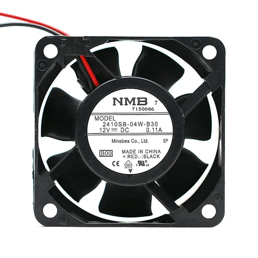 

4pin 12V 0.11A cooling fan 2410SB-04W-B30 6025 cooling fan 60*60*25mm Double ball mute cooling fan