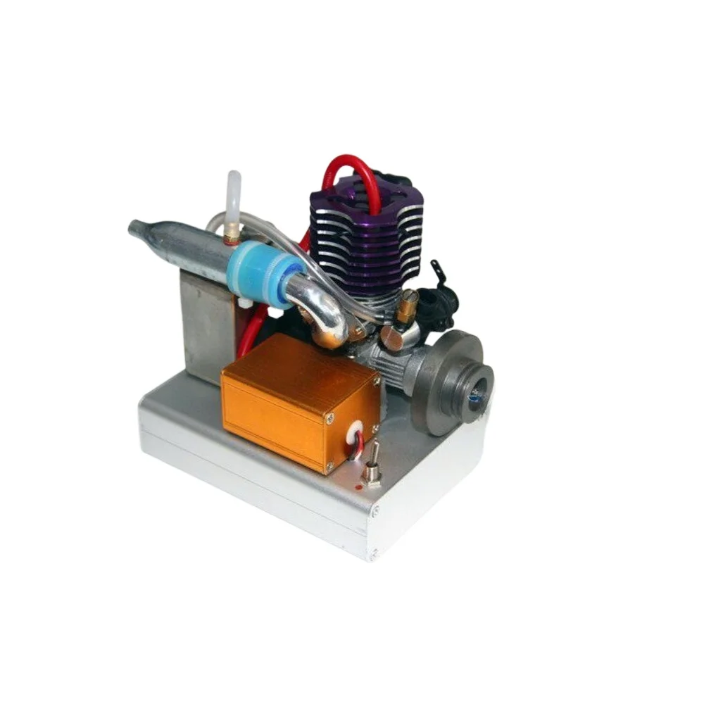 

18 Level Methanol Engine Model DIY Miniature Engine Pull Start with Aluminum Alloy Base Methanol Engine Model