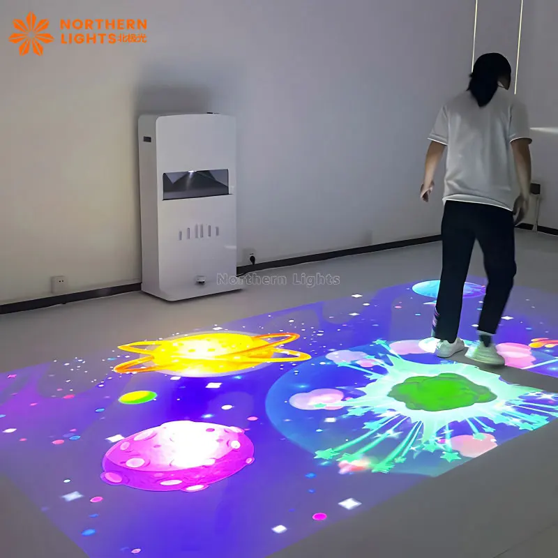 Direct Factory Kids Interactive Floor Projector Games Machine Indoor Amusement Interactive Game Equipment